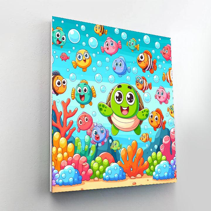 Underwater Fiesta Painting Number Kit