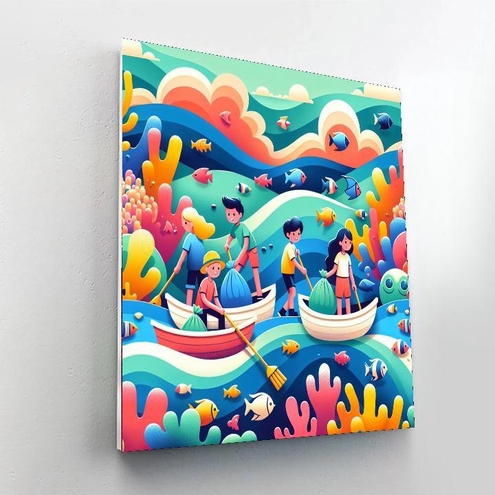 Ocean Cleanup Crew Paint By Color