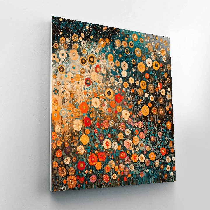 Gustav Klimt Inspired Ethereal Garden Harmony  Paint By Numbers Art