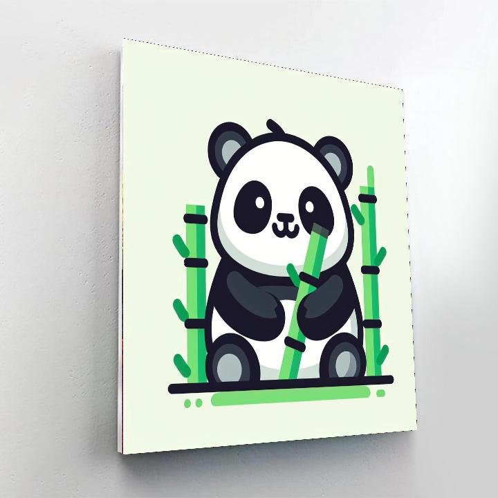 Panda Pal Paint By Numbers Art