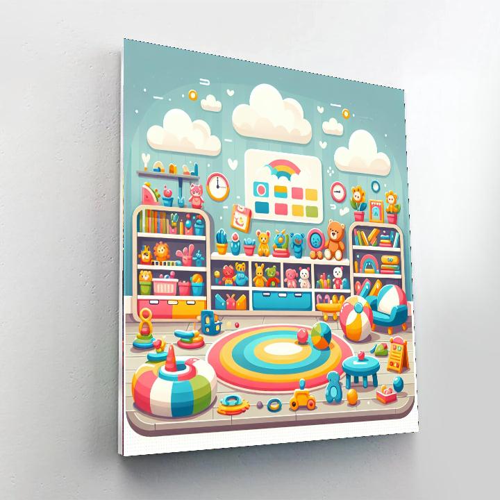 Rainbow Playroom Paint By Number