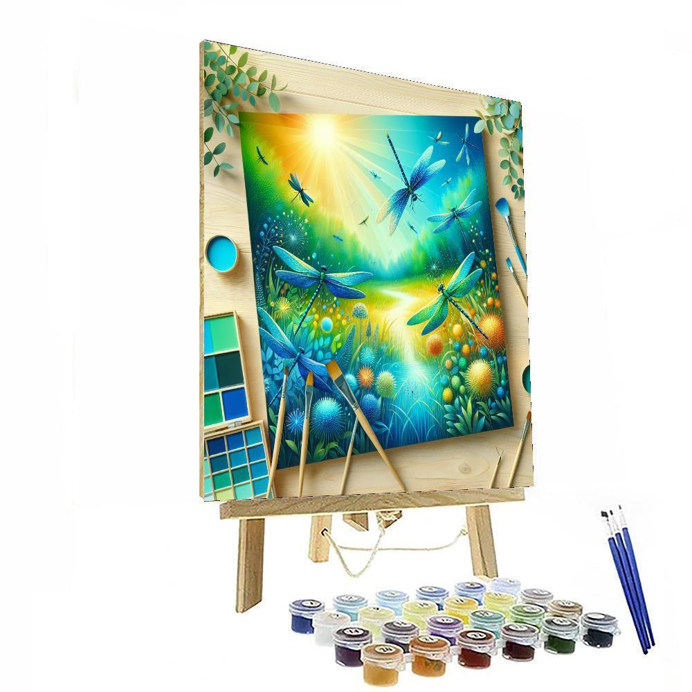 Dragonfly's Summer Dance Paint By Numbers Kits