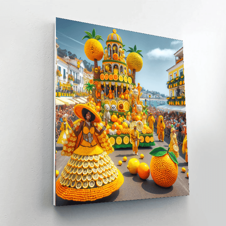 Menton Lemon Festival - Menton Numbered Painting Kits