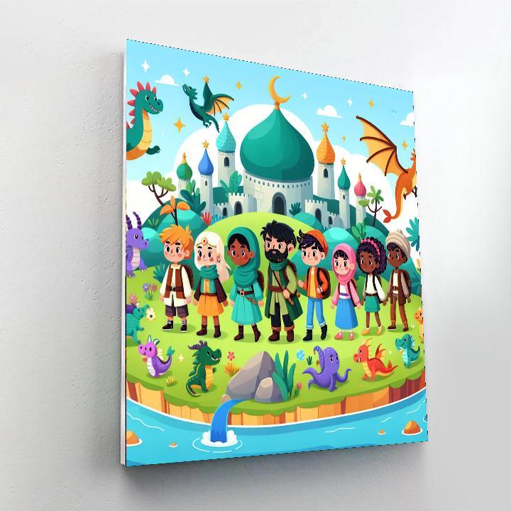 Mythical Island Exploration Paint By Color