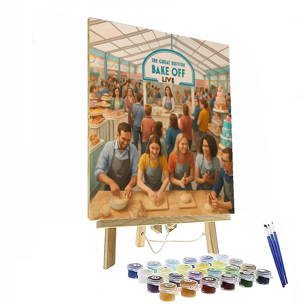 The Great British Bake Off Live Numbered Painting Kits
