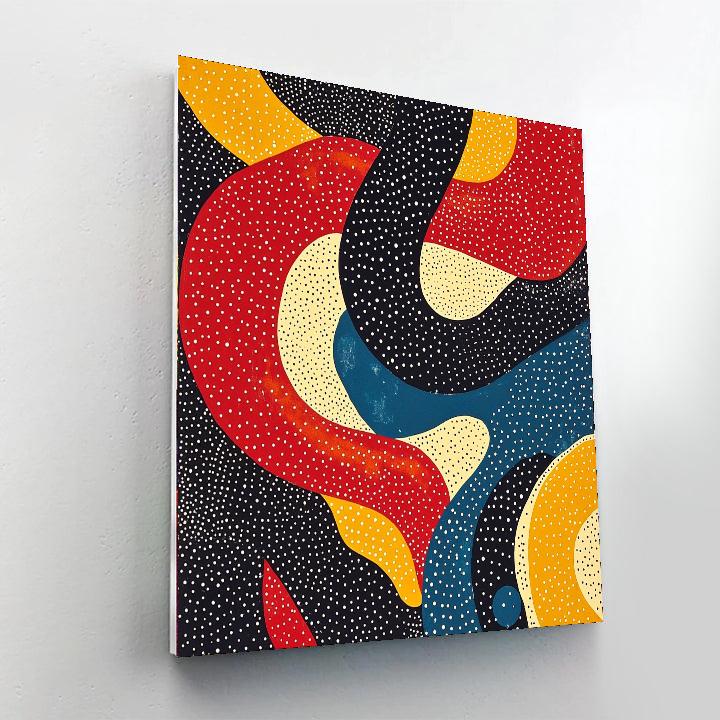 Yayoi Kusama Inspired Infinity Blossom  DIY Paint By Numbers