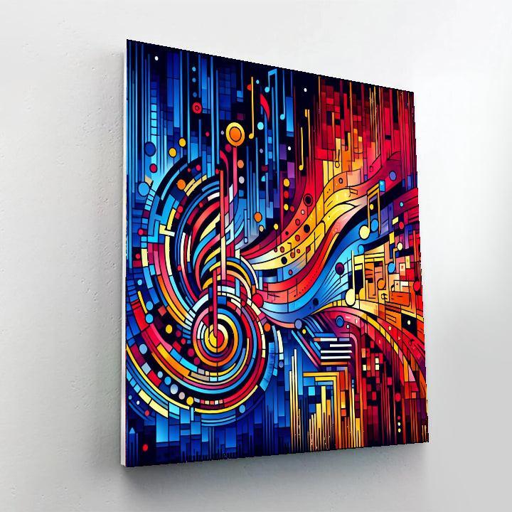 Abstract Music Vibes Paint By Numbers Kits