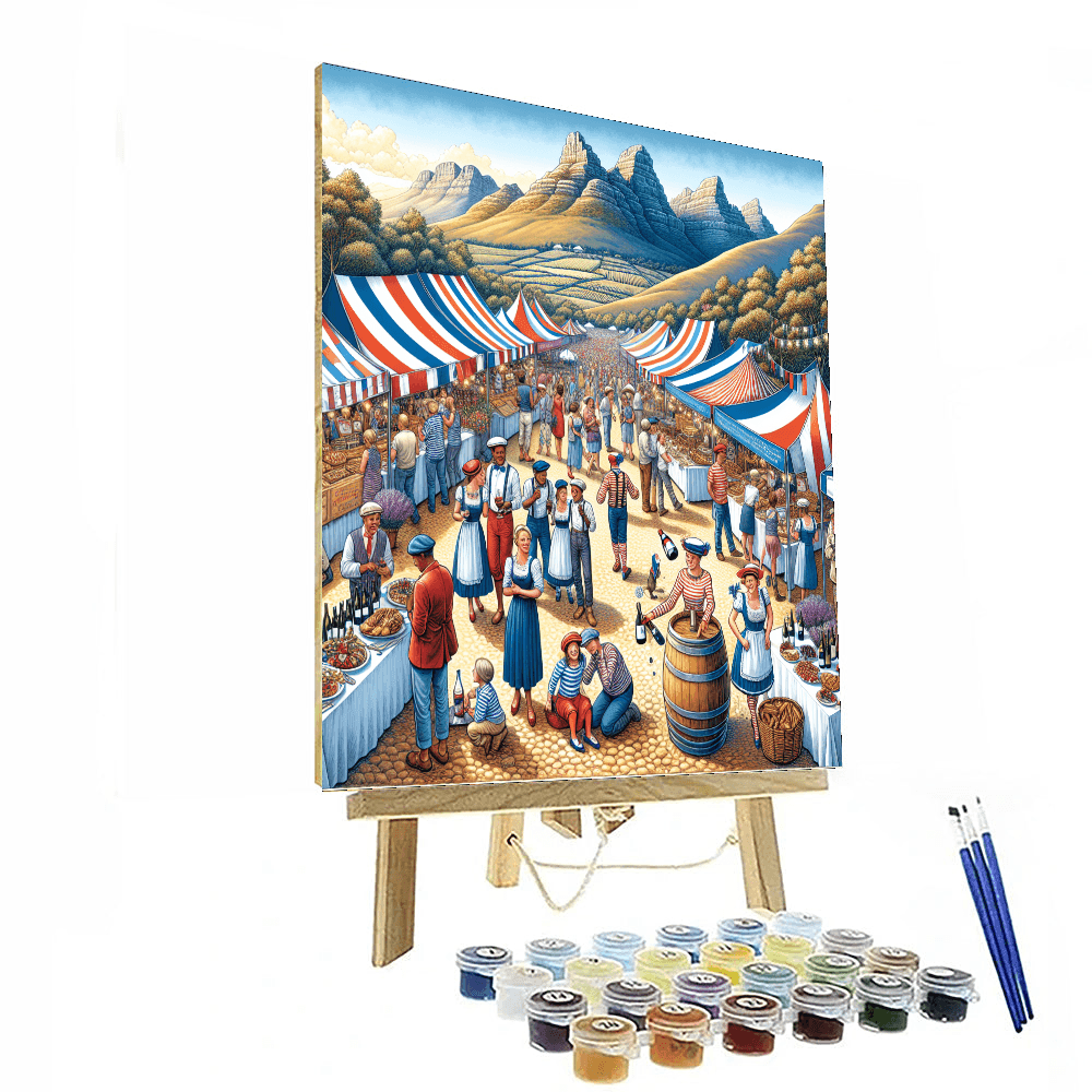 Franschhoek Bastille Festival - South Africa Paint By Numbers Kits