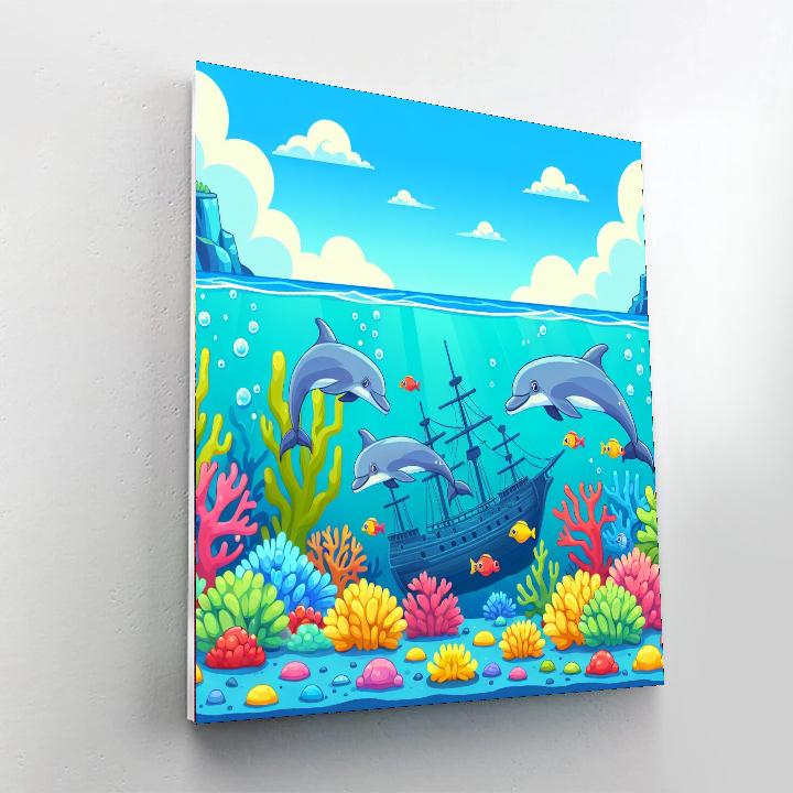 Aquatic Adventures Painting Number Kit