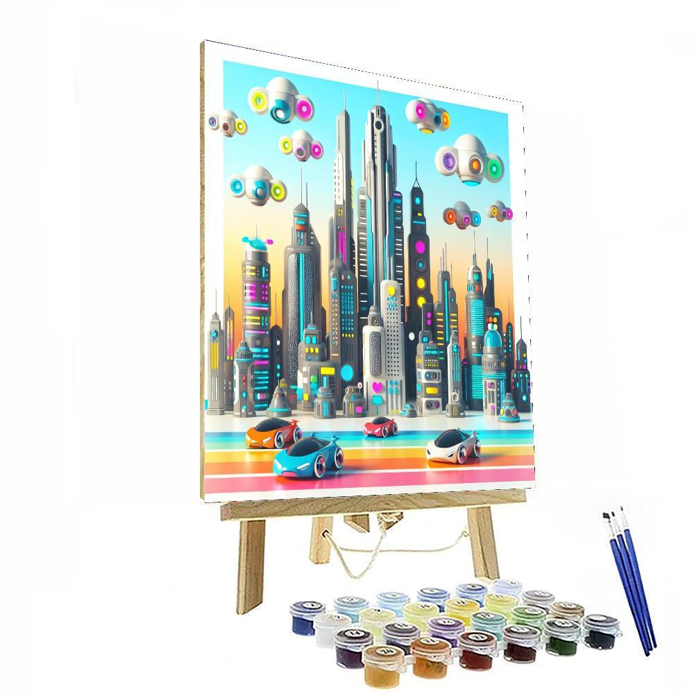 Urban Skyline Utopia Paint By Color
