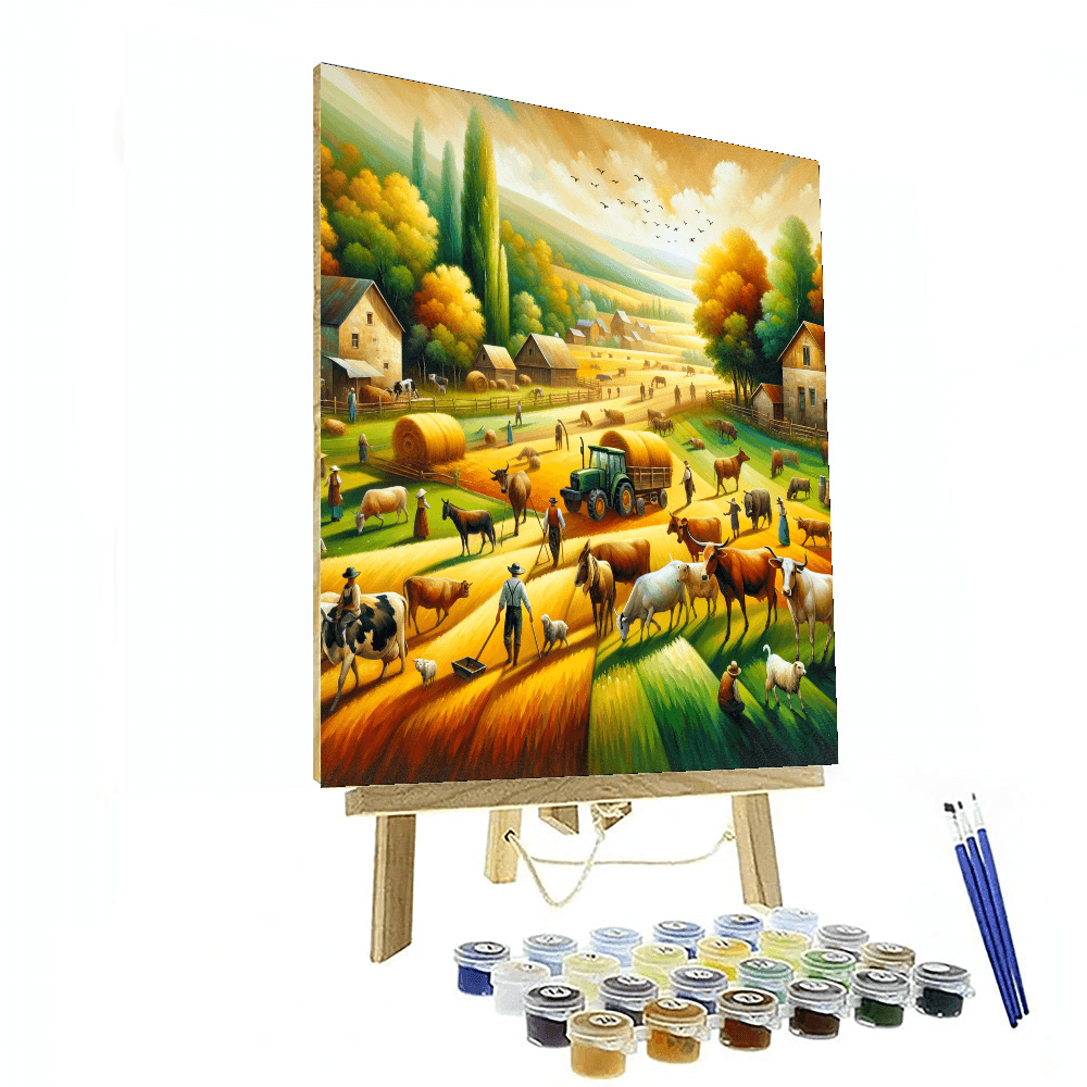 Farmyard Harmony Numbered Painting Kits