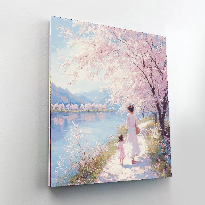 Cherry Blossom Promenade Paint By Numbers Kits