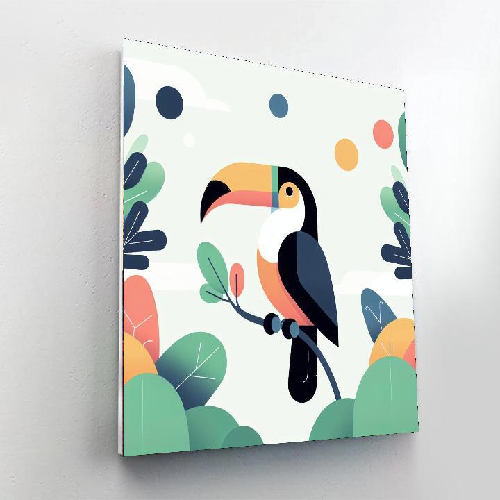 Twirling Toucan Troupe Number Painting