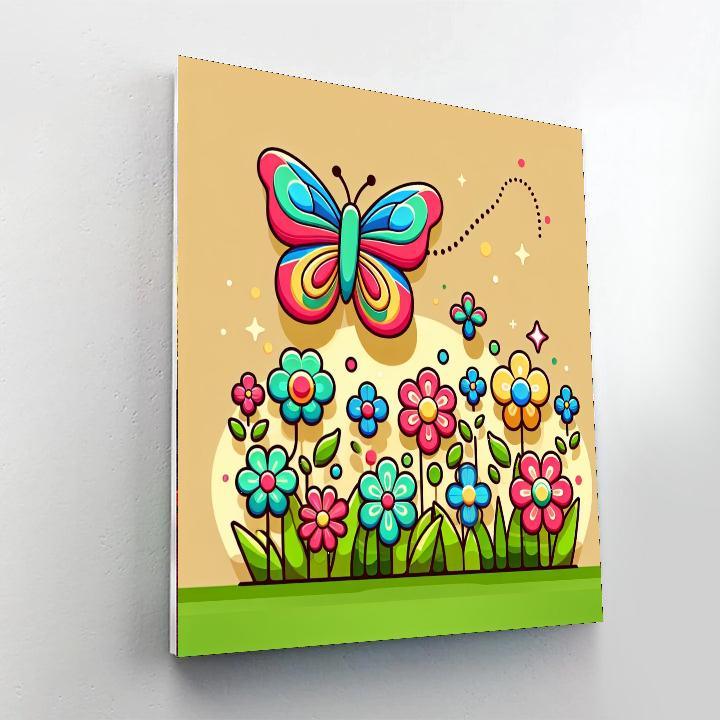 Breezy Butterfly DIY Paint By Numbers