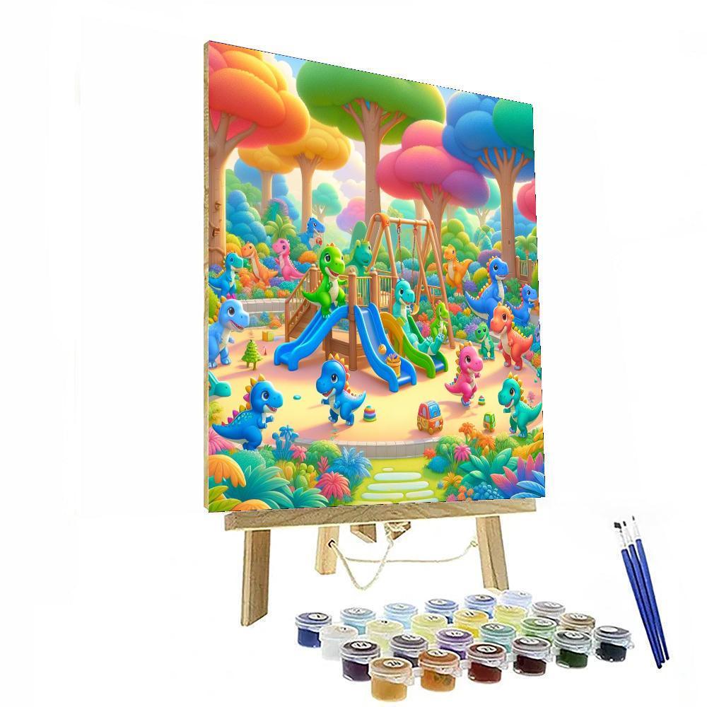 Delightful Dinosaur Park Paint By Numbers Kits