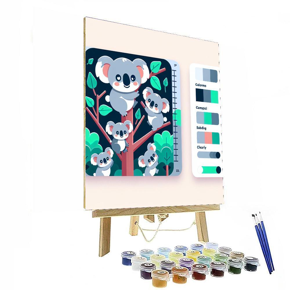 Curious Koalas Numbered Painting Kits