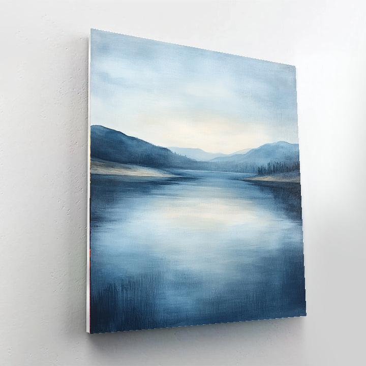 Caspar David Friedrich Inspired Whimsical Reflections  Paint By Color