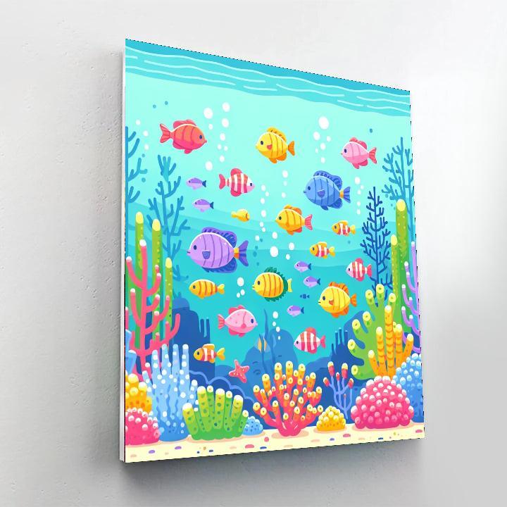 Oceanic Coral Garden Painting By Numbers Kit