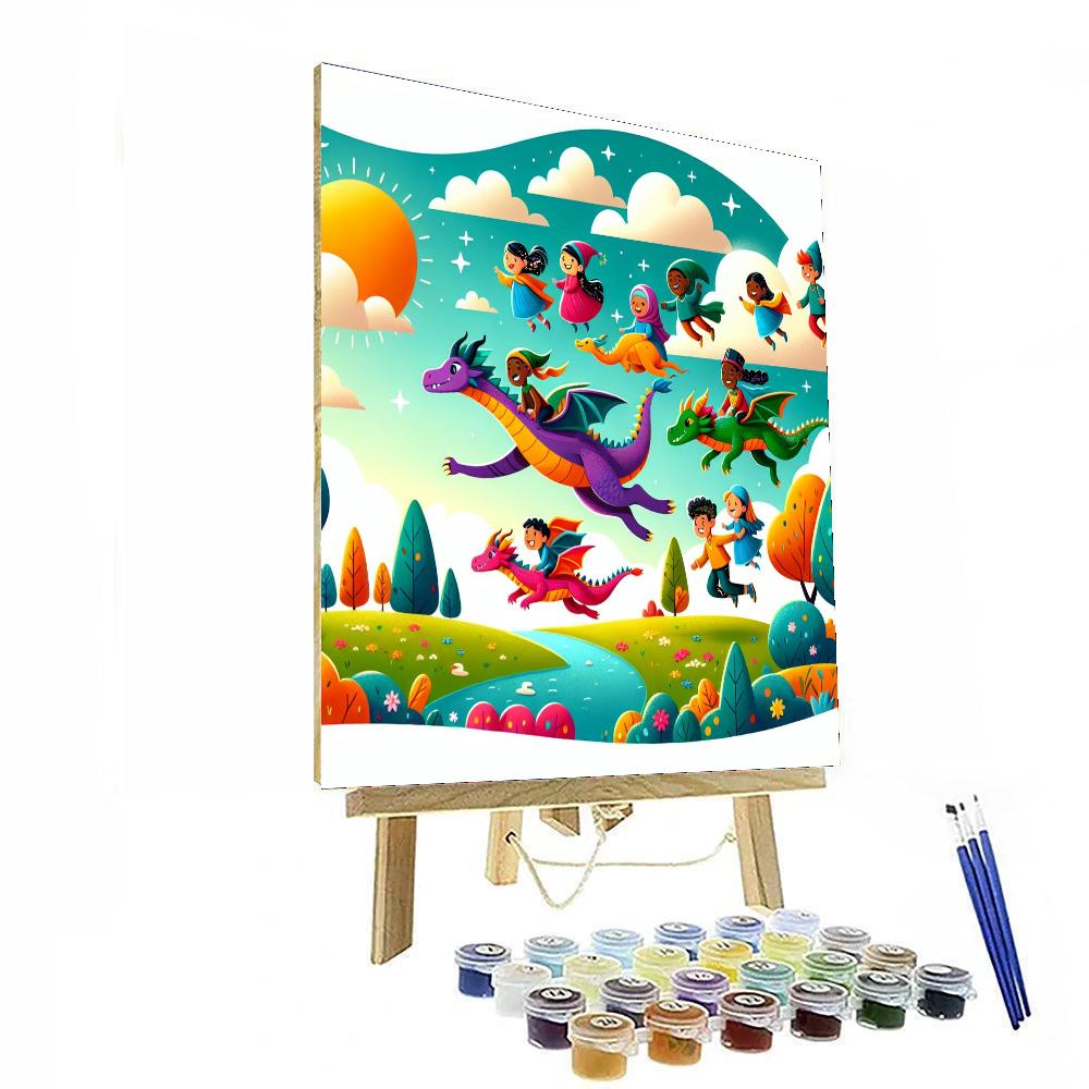 Dazzling Dragon Quest Painting By Numbers Kit