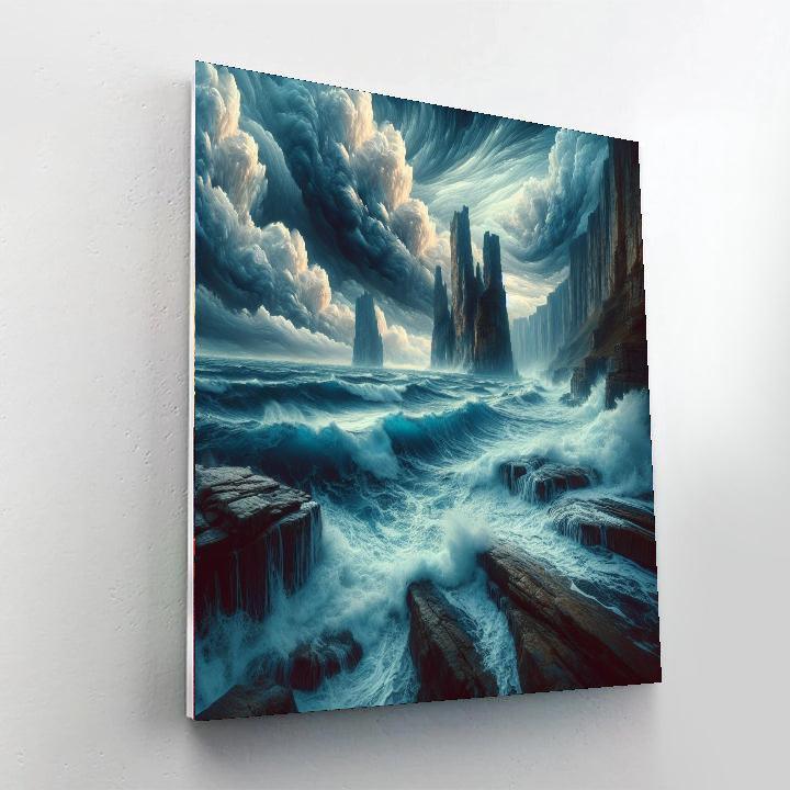 Dramatic Highland Cliffs Painting By Numbers Kit