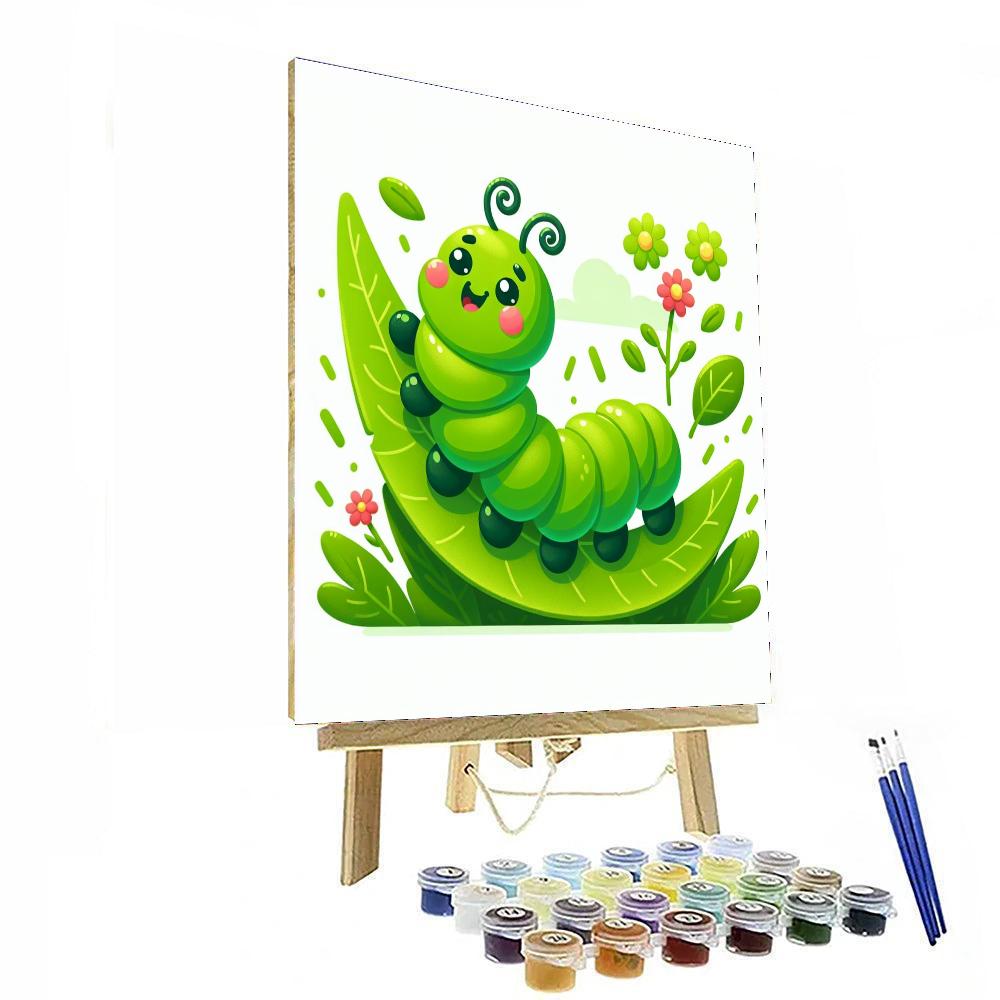 Curly Caterpillar DIY Paint By Numbers