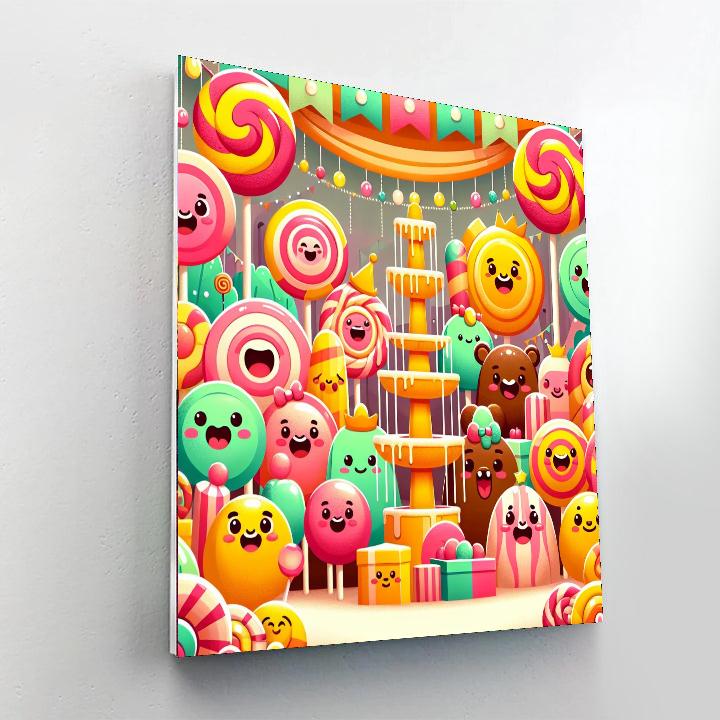 Adventure In The Candy Kingdom Painting Number Kit