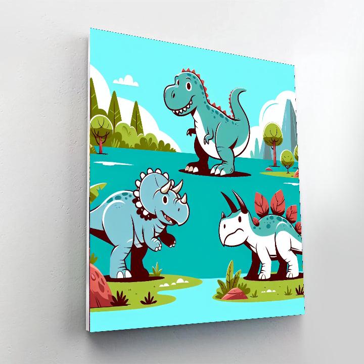 Dinosaurs Discover Number Painting
