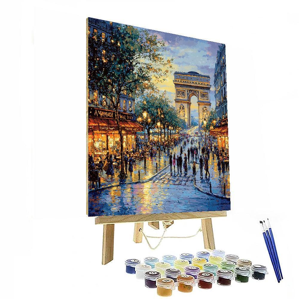 Champs-Élysées - Paris Painting Number Kit
