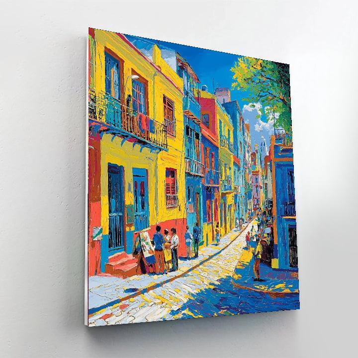 La Boca Neighborhood Paint By Number