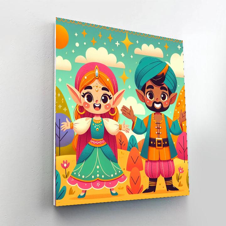 Friendly Fantasies Number Painting