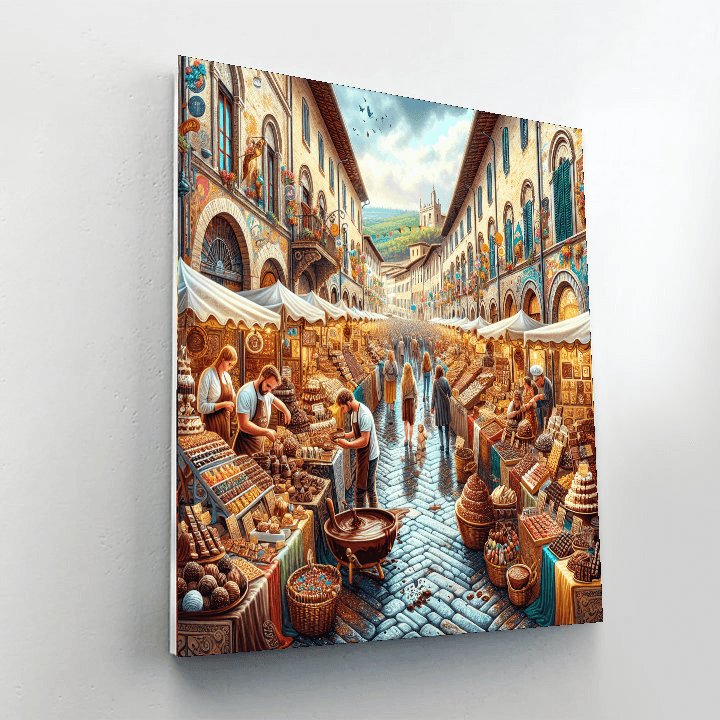 Chocolate Festival - Perugia, Italy Number Painting