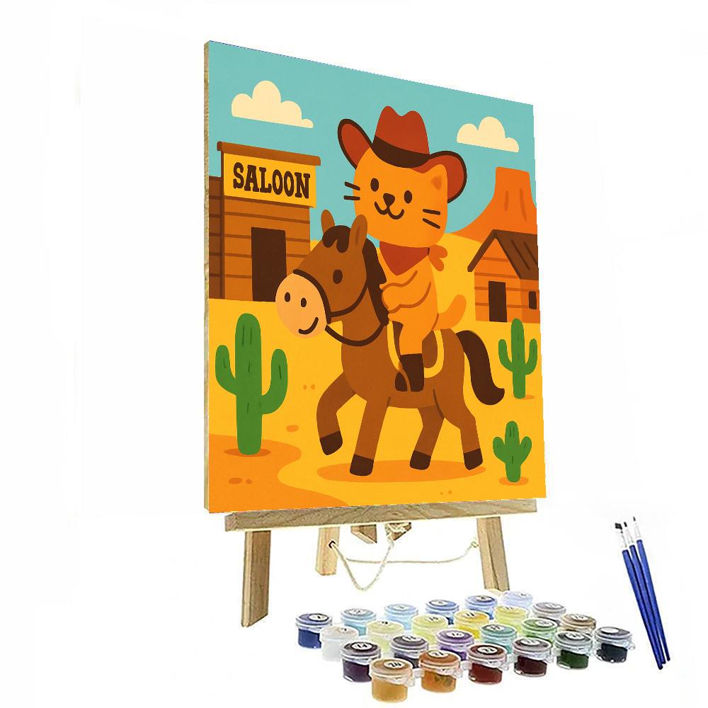 Friendly Wild West Animals DIY Paint By Numbers
