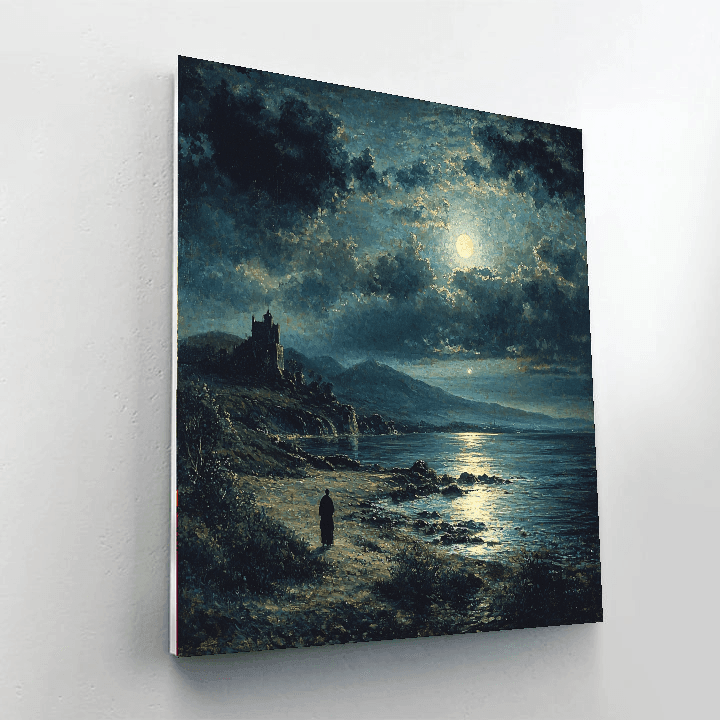 Caspar David Friedrich Inspired Gothic Night Symphony  DIY Paint By Numbers