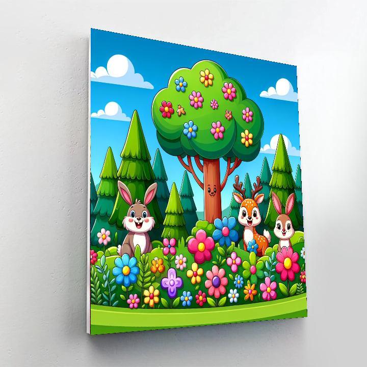 A Day In The Forest Painting By Numbers Kit