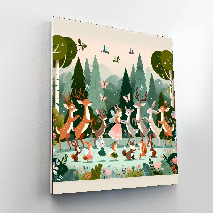 Celtic Woodland Dance DIY Paint By Numbers