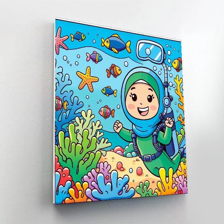 Adventure In The Coral Reef Paint By Numbers Kits