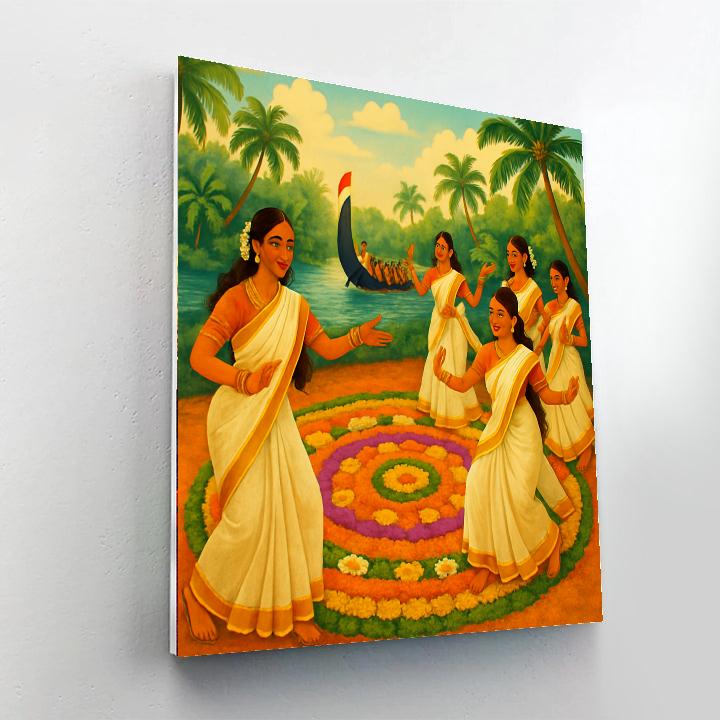 Onam Festival - India DIY Paint By Numbers