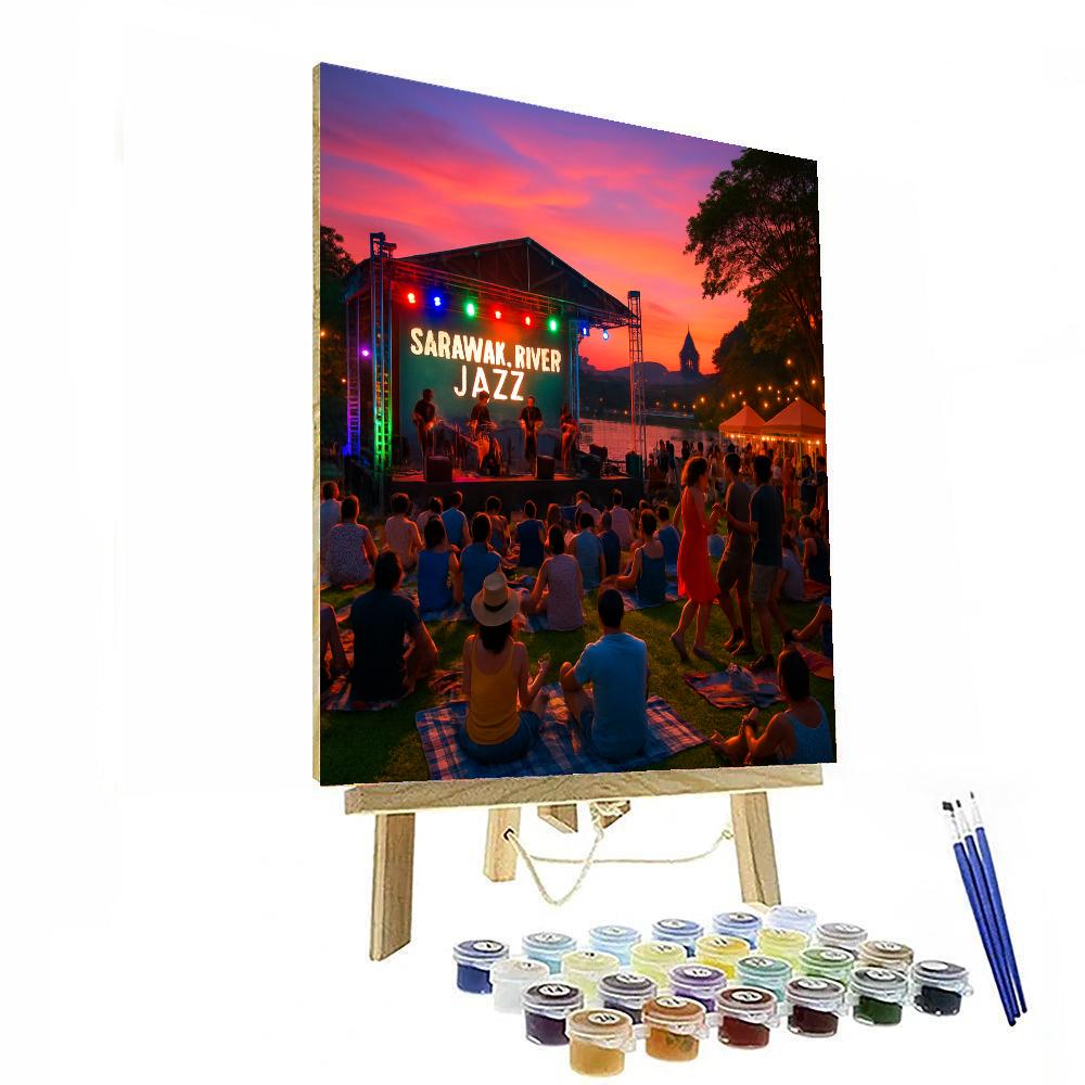 Kuching Waterfront Jazz Festival - Malaysia Paint By Numbers Art