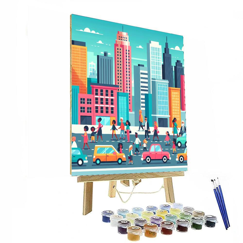 City Adventure Exploration DIY Paint By Numbers