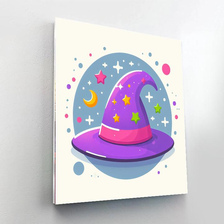 Wonderous Wizard Hat Numbered Painting Kits