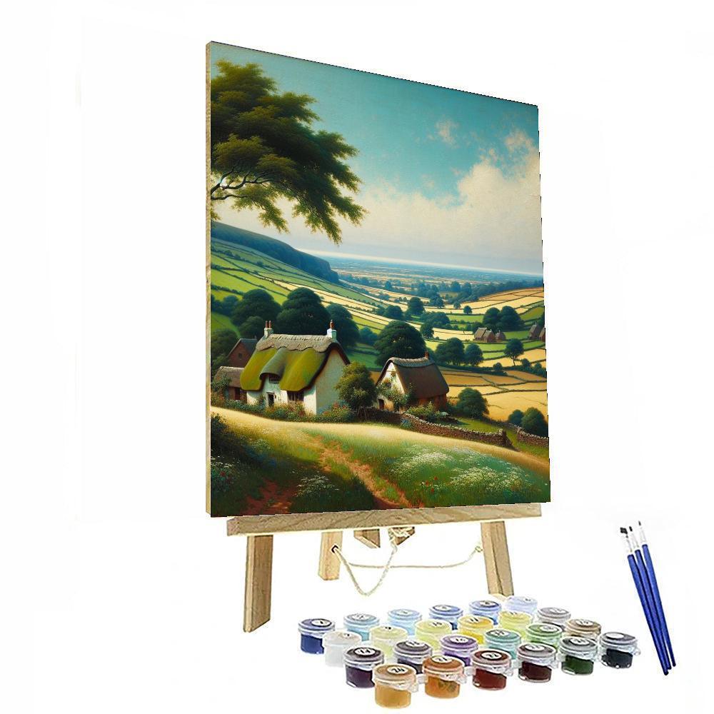 Countryside Harmony Scene Paint By Numbers Art