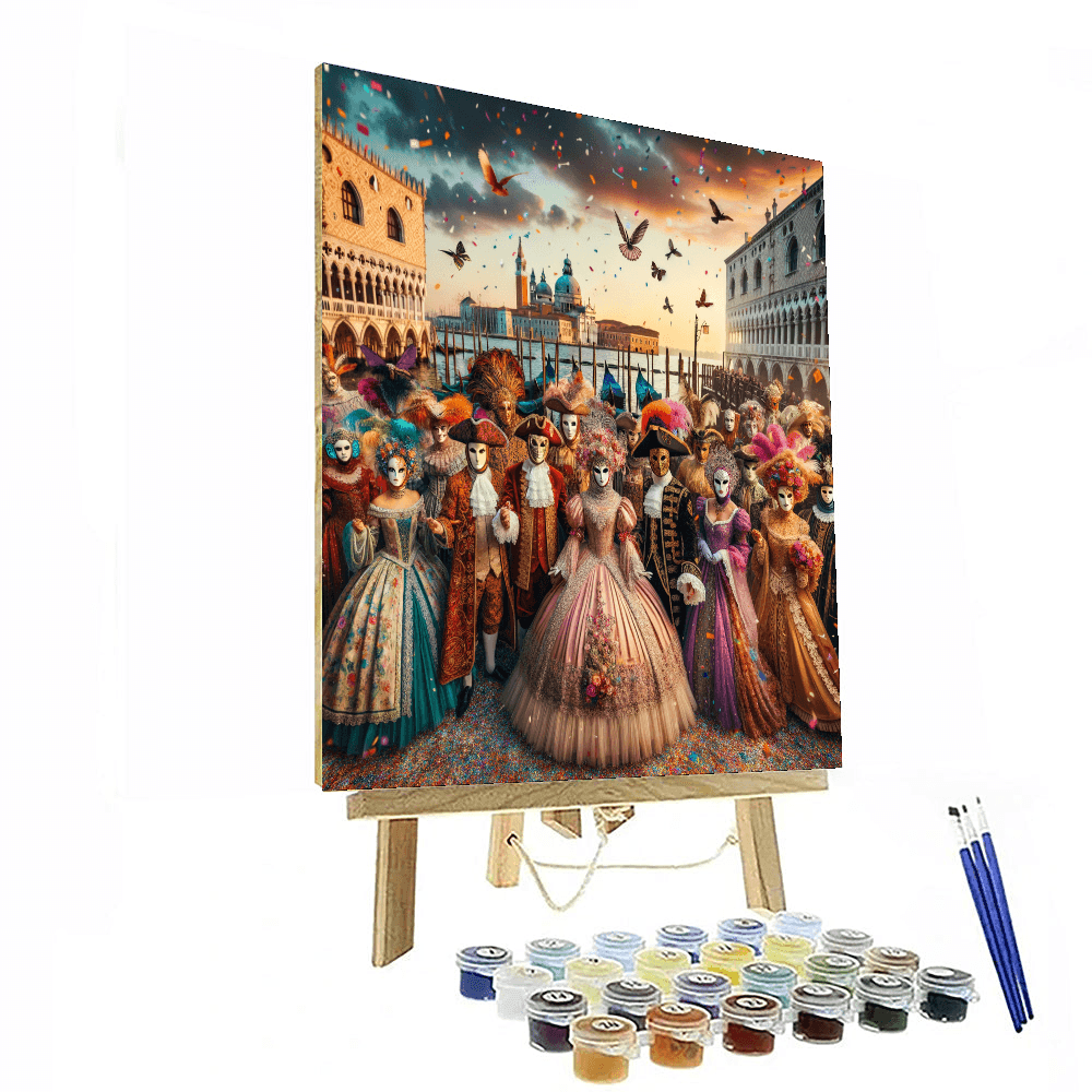The Carnival Of Venice - Italy Number Painting