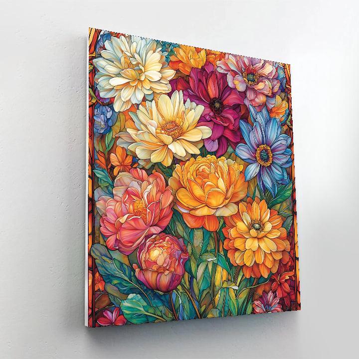 Alphonse Mucha Inspired The Flow Of Seasons  Painting Number Kit