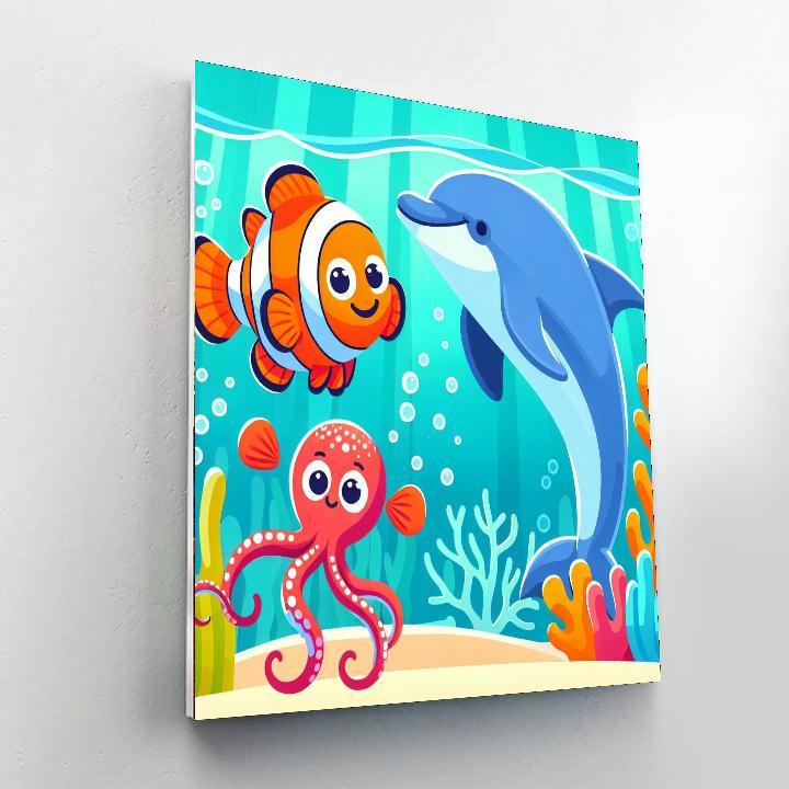 Lively Aquarium World Paint By Color
