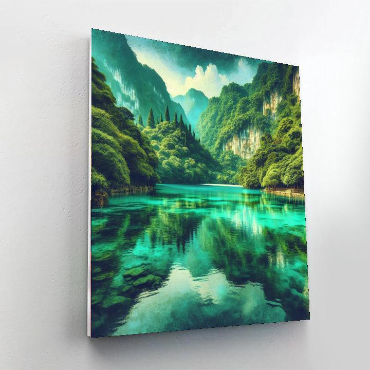 Mystic Lagoon Fantasy Paint By Number