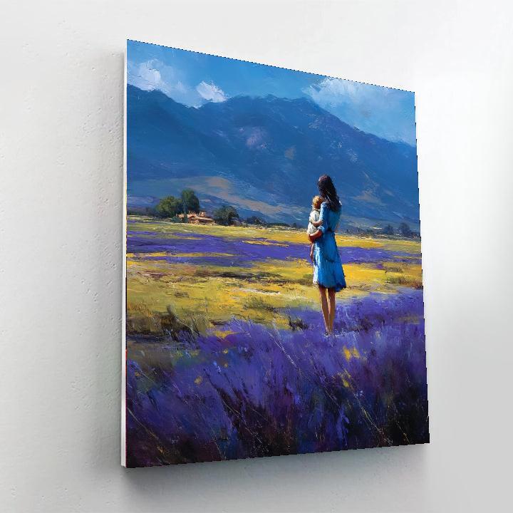 Lullaby In Lavender Fields Number Painting