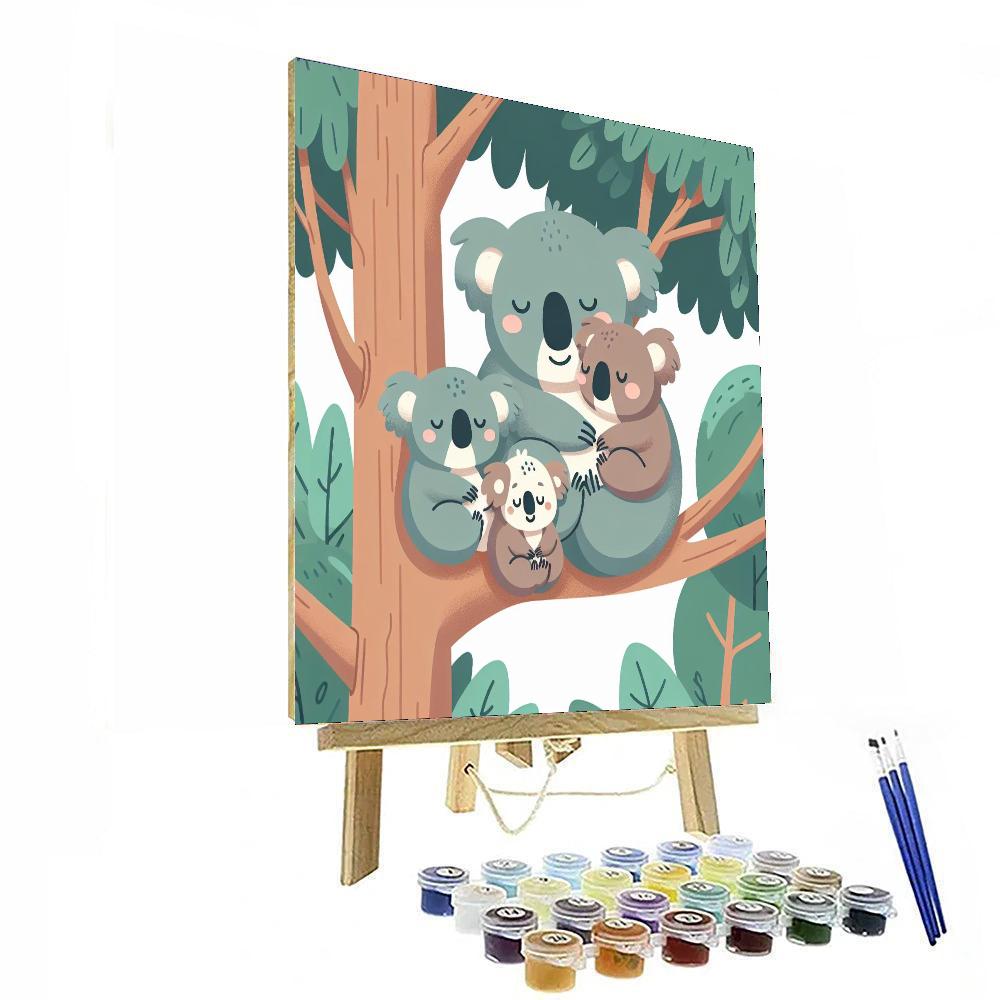 Cuddly Koala And Friends Paint By Number