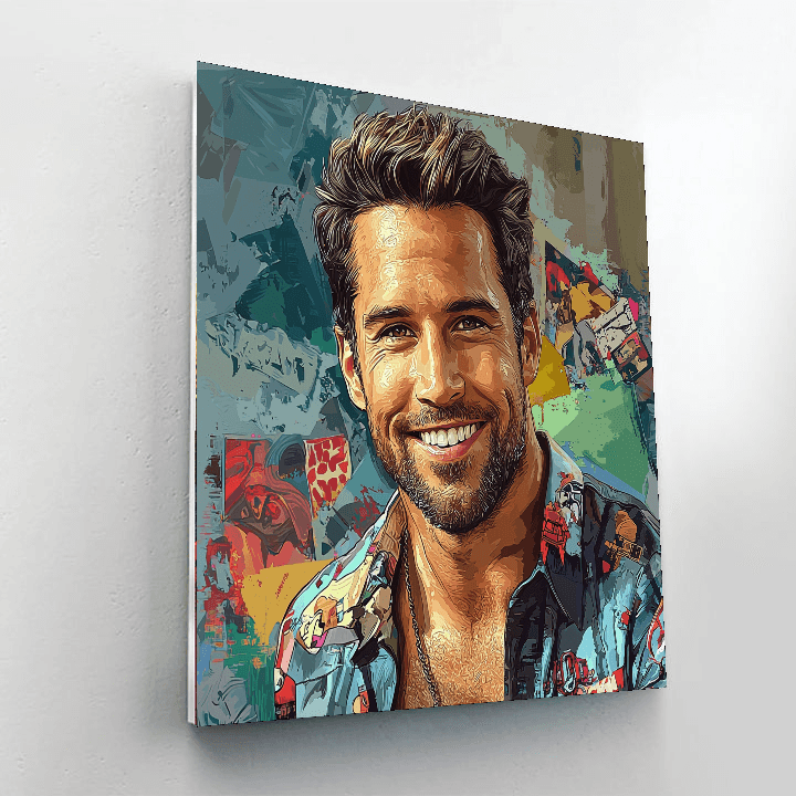 Ryan Reynolds: The Wisecracking Heartthrob Of Cinema Paint By Numbers Art