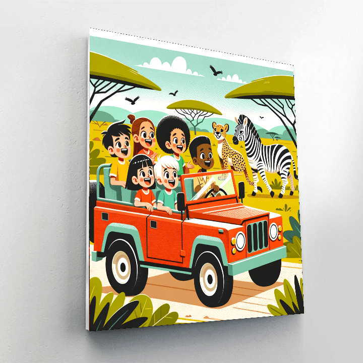 Safari Adventure Quest Paint By Numbers