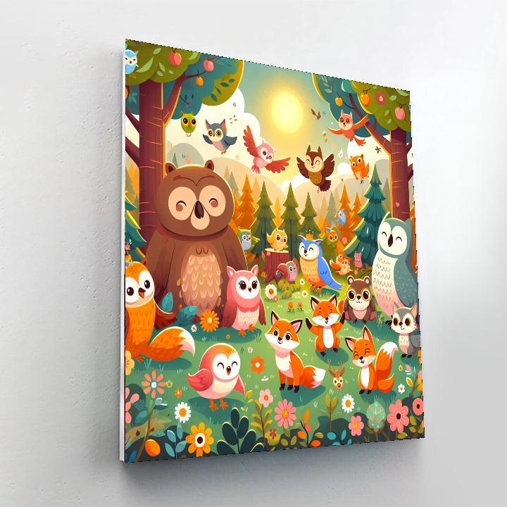 Happy Forest Festival Numbered Painting Kits